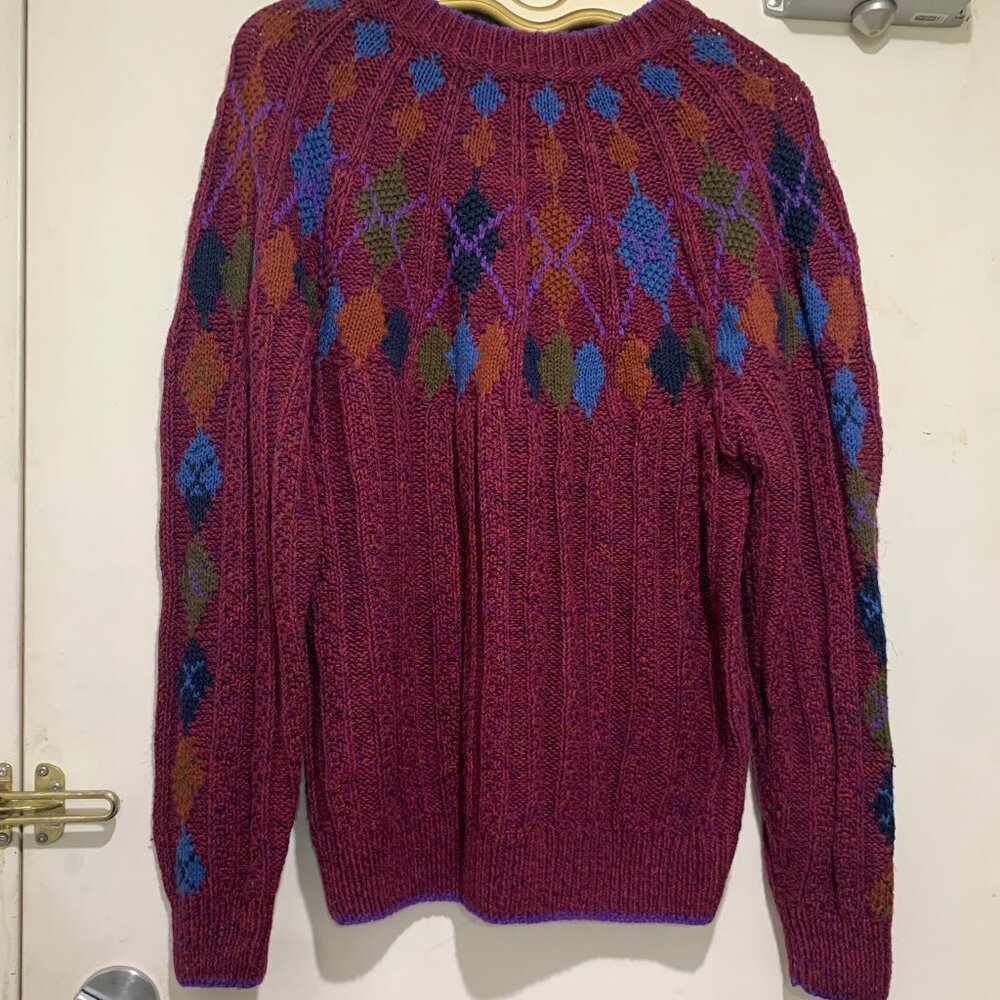 COLOURS BY ALEXANDER JULIAN HAND KNIT SWEATER PATTERN SIZE M